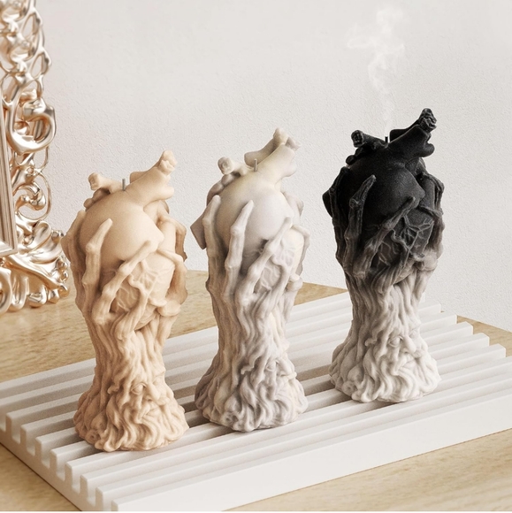 Heart Mold Organ Mold Claw Candle Mold Skull Heart Mold Tree Man Resin Casting M - Picture 6 of 7